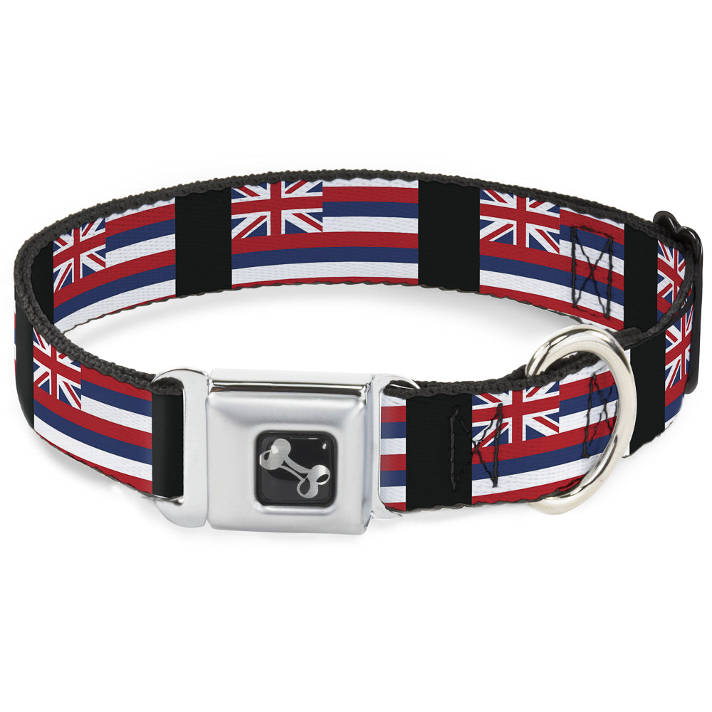 Dog Bone Seatbelt Buckle Collar - Hawaii Flags Seatbelt Buckle Collars Buckle-Down