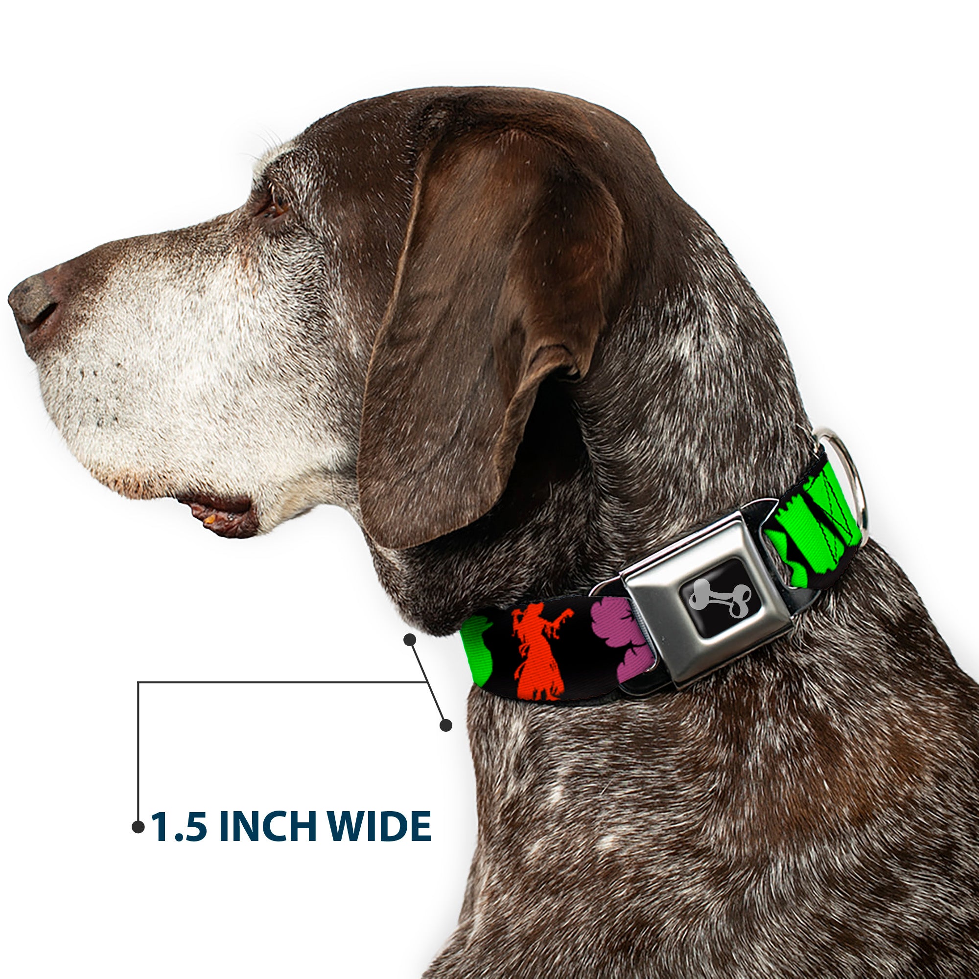 Dog Bone Seatbelt Buckle Collar - I Heart Zombies Seatbelt Buckle Collars Buckle-Down