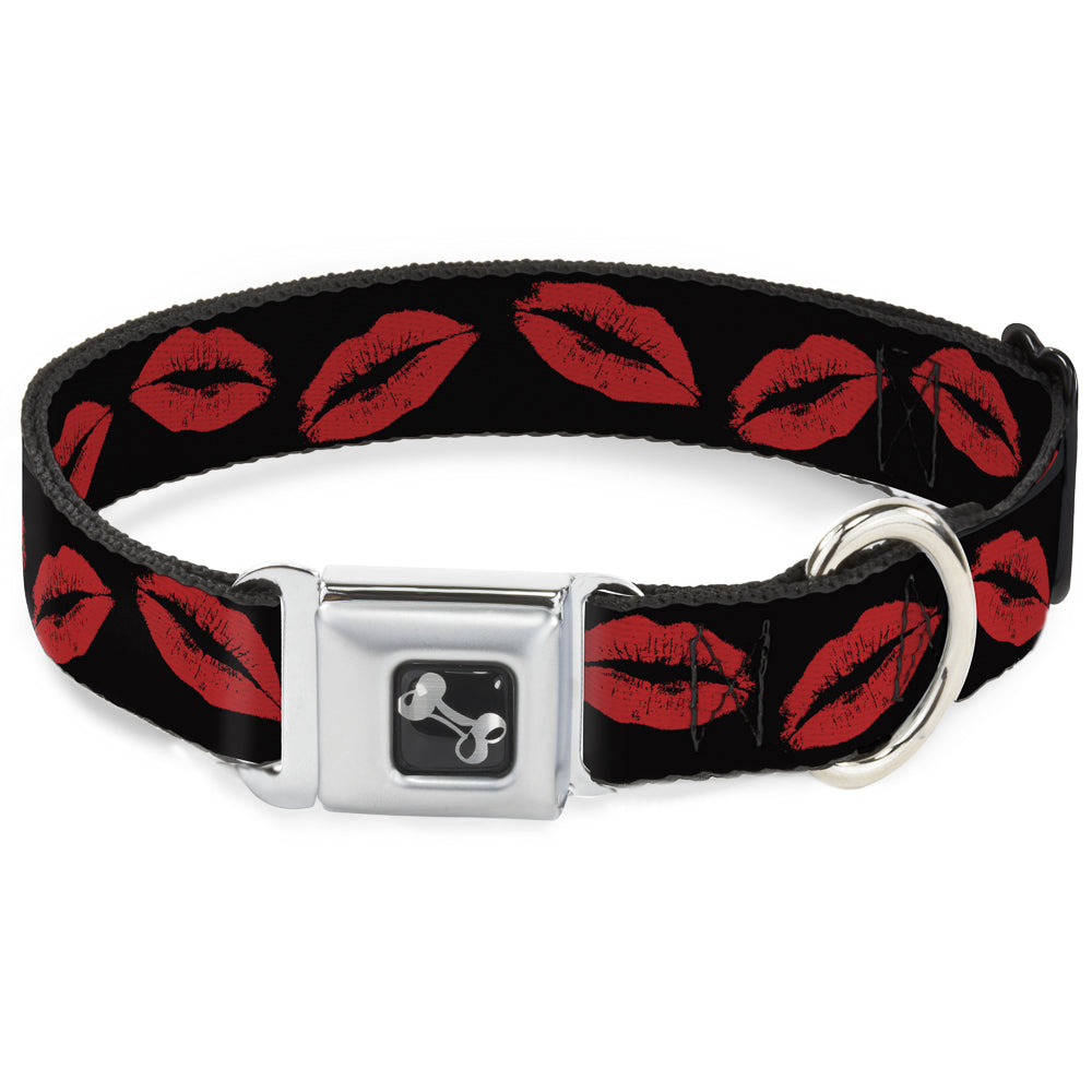 Dog Bone Seatbelt Buckle Collar - Kisses Seatbelt Buckle Collars Buckle-Down
