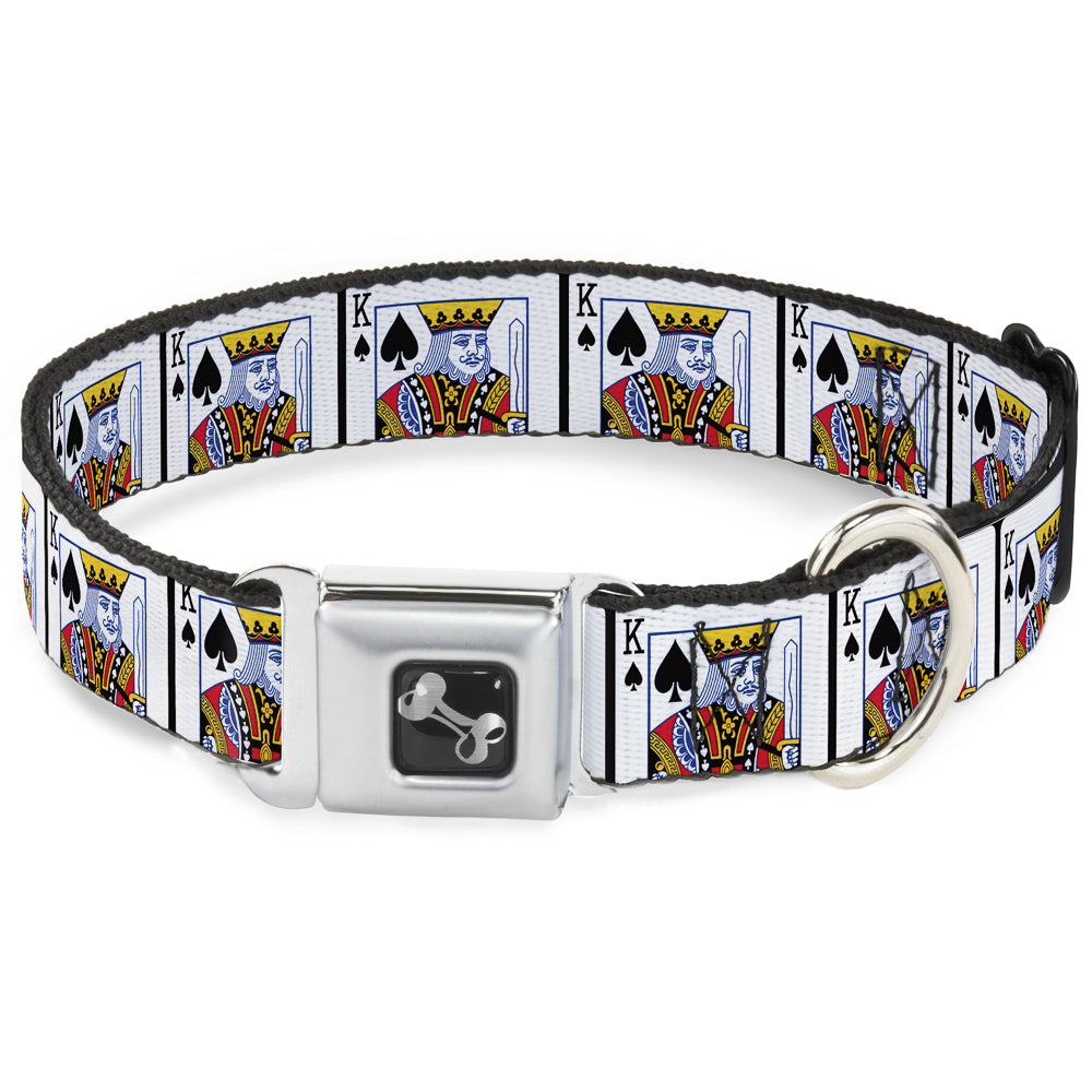 Dog Bone Seatbelt Buckle Collar - King of Spades Seatbelt Buckle Collars Buckle-Down
