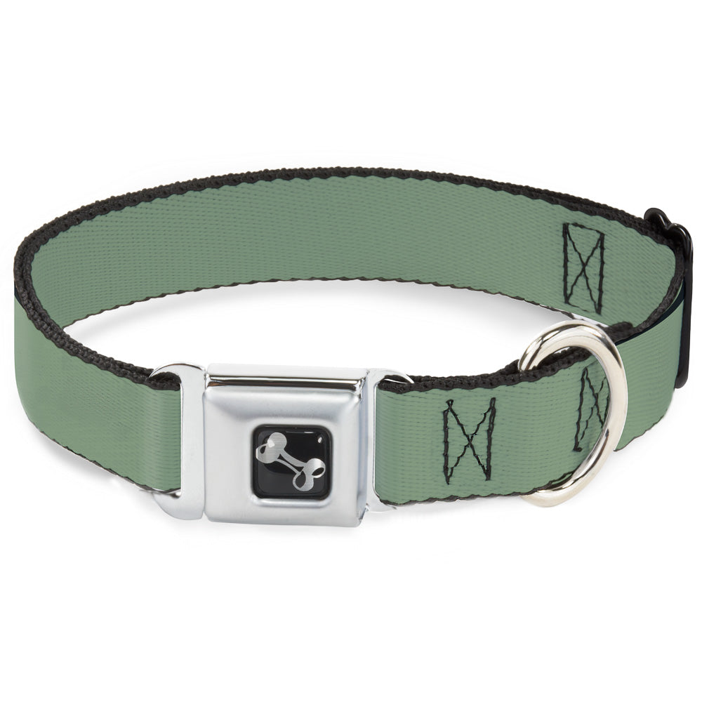 Dog Bone Seatbelt Buckle Collar - Khaki Green Seatbelt Buckle Collars Buckle-Down