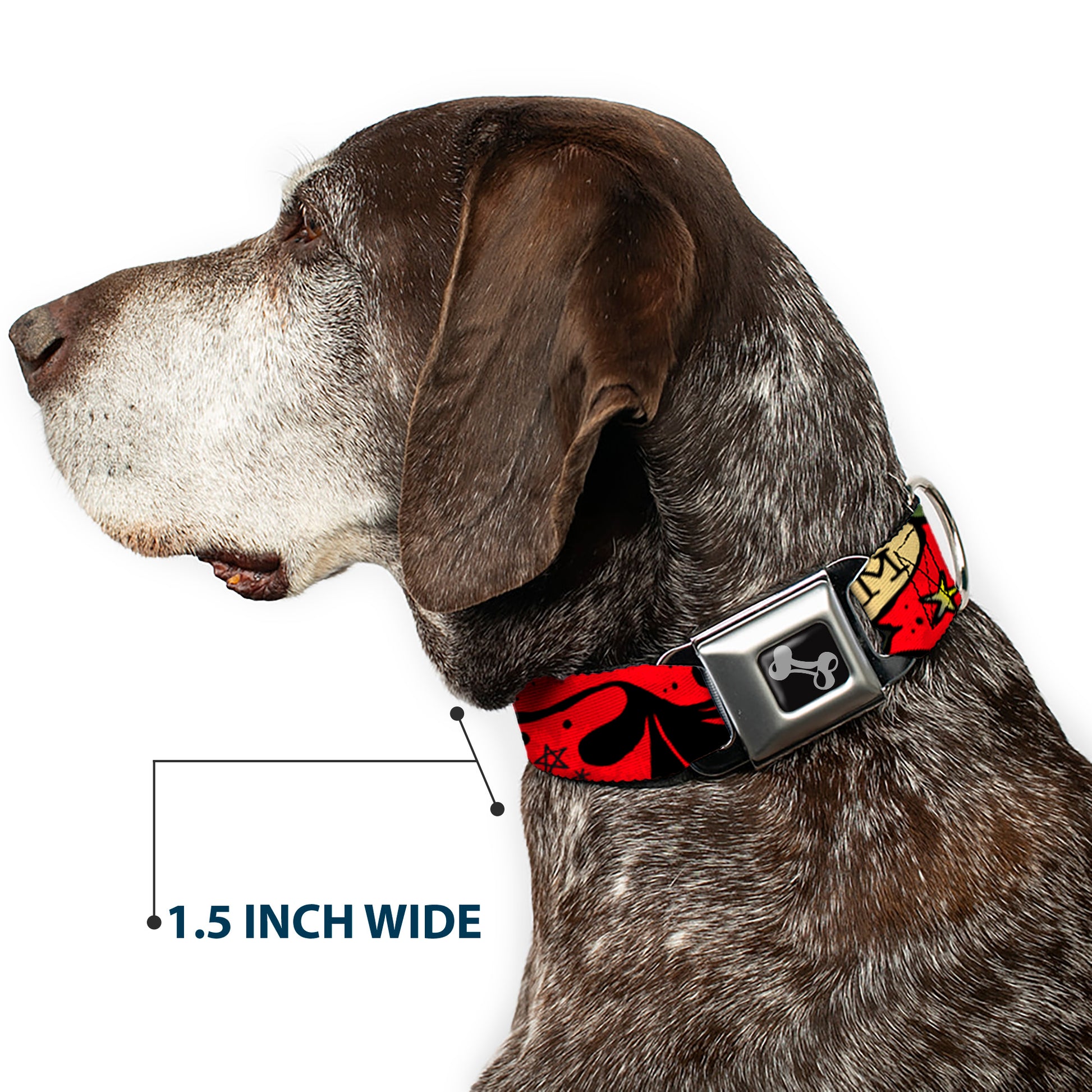 Dog Bone Seatbelt Buckle Collar - Mom & Mom Red Seatbelt Buckle Collars Buckle-Down