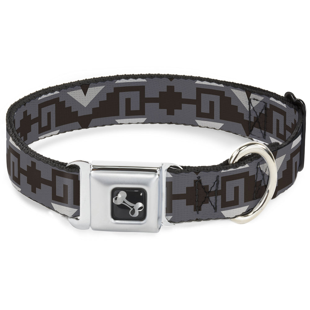 Dog Bone Seatbelt Buckle Collar - Navajo2 Grays Seatbelt Buckle Collars Buckle-Down