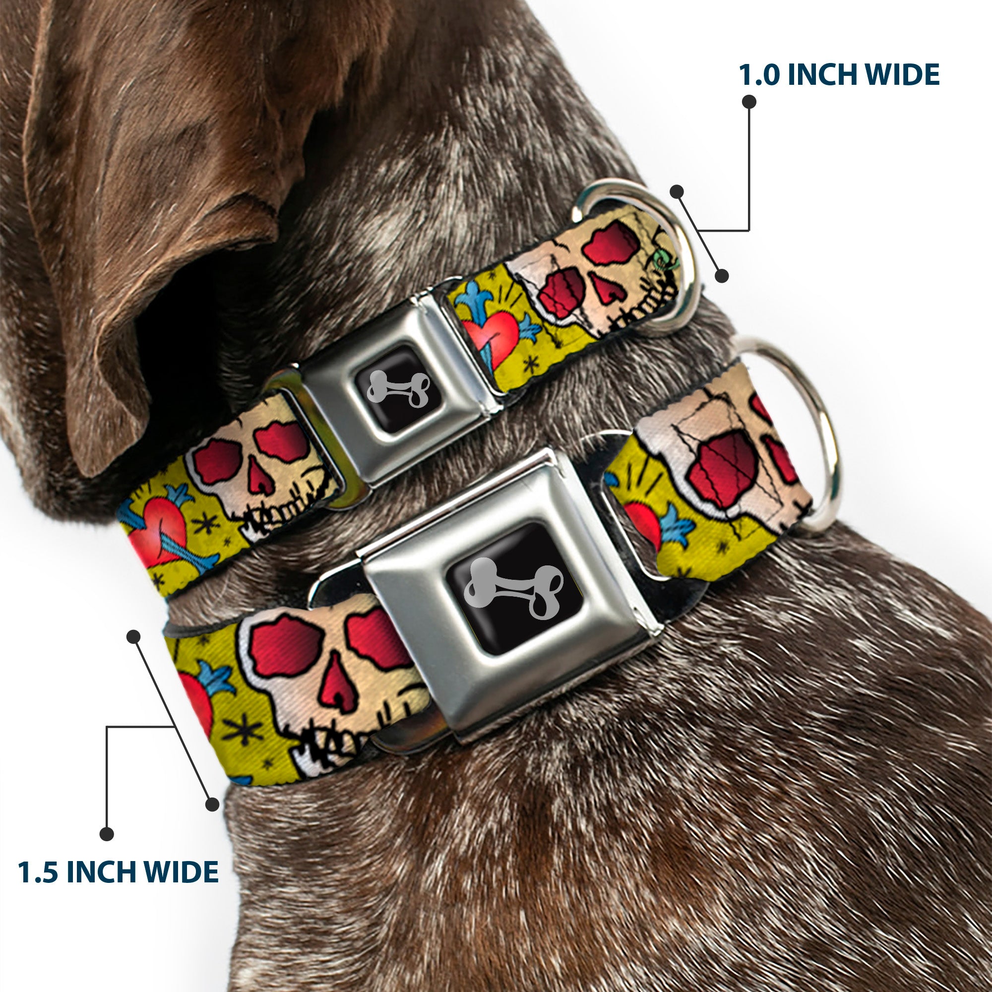 Dog Bone Seatbelt Buckle Collar - Only God Can Judge Me Yellow Seatbelt Buckle Collars Buckle-Down