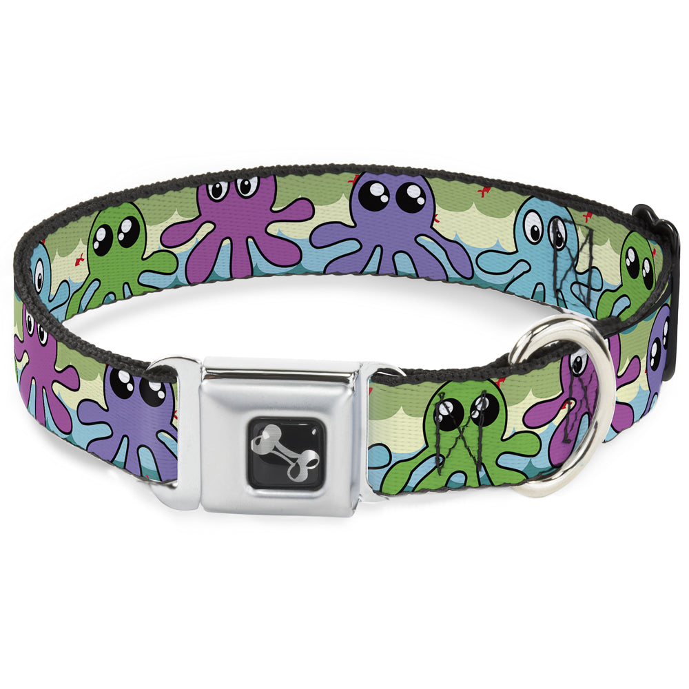 Dog Bone Seatbelt Buckle Collar - Octopus Cartoon Seatbelt Buckle Collars Buckle-Down