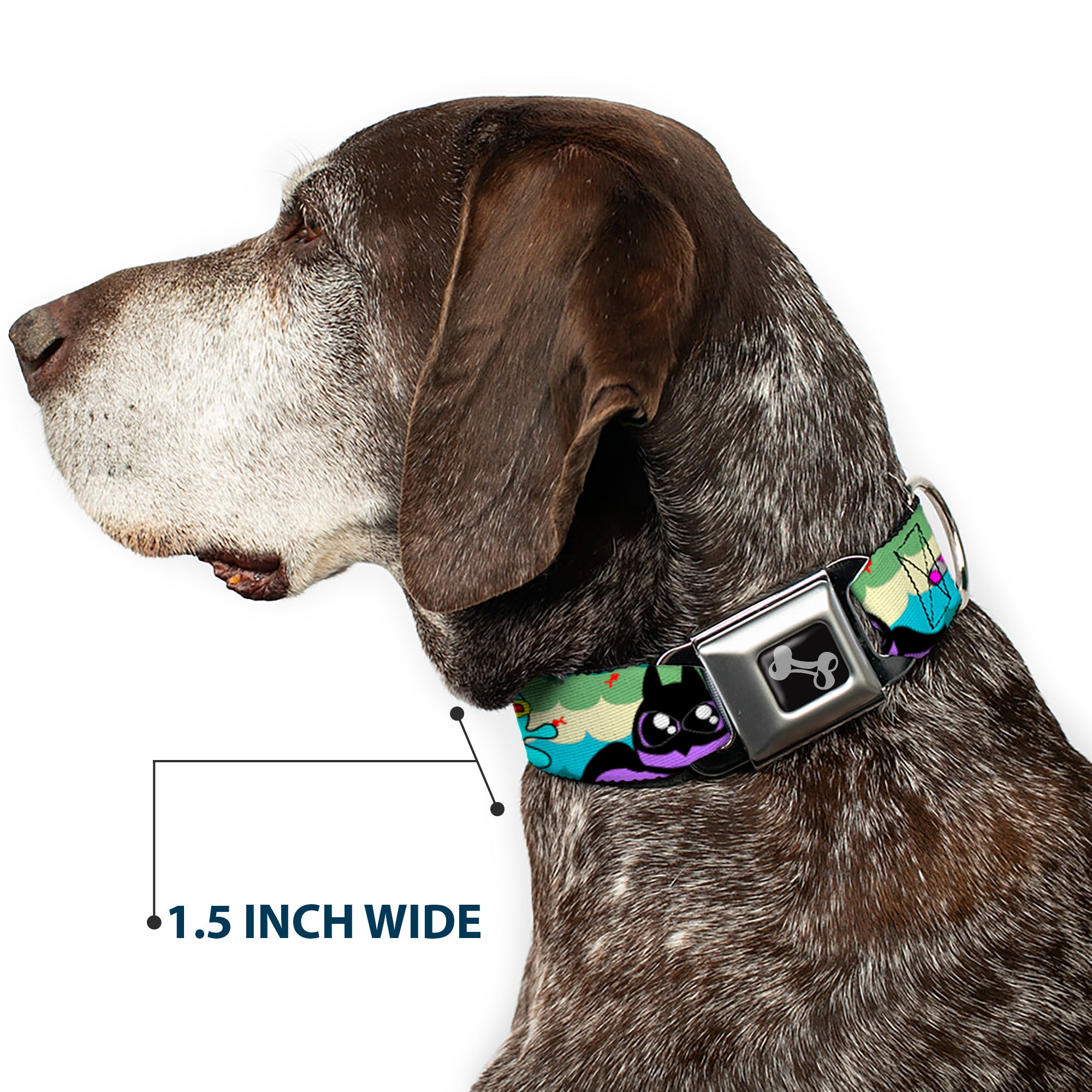 Dog Bone Seatbelt Buckle Collar - Octopus Superhero Cartoon Seatbelt Buckle Collars Buckle-Down