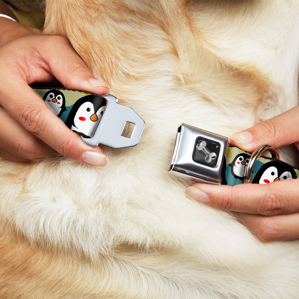 Dog Bone Seatbelt Buckle Collar - Penguin Cartoon Seatbelt Buckle Collars Buckle-Down