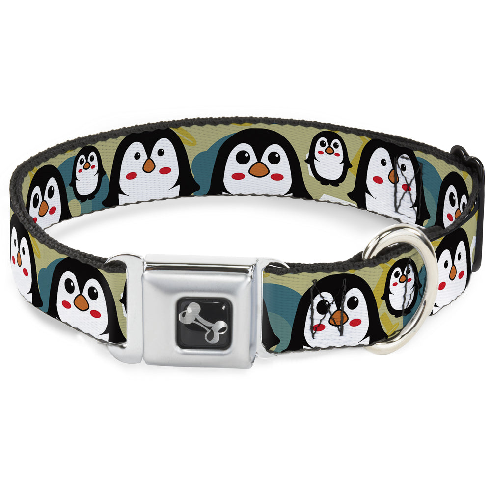 Dog Bone Seatbelt Buckle Collar - Penguin Cartoon Seatbelt Buckle Collars Buckle-Down