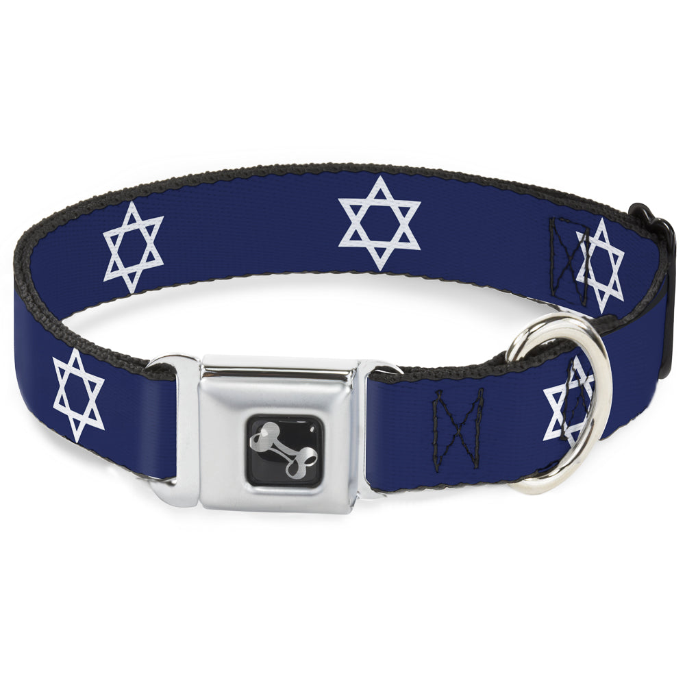 Dog Bone Seatbelt Buckle Collar - Star of David Seatbelt Buckle Collars Buckle-Down