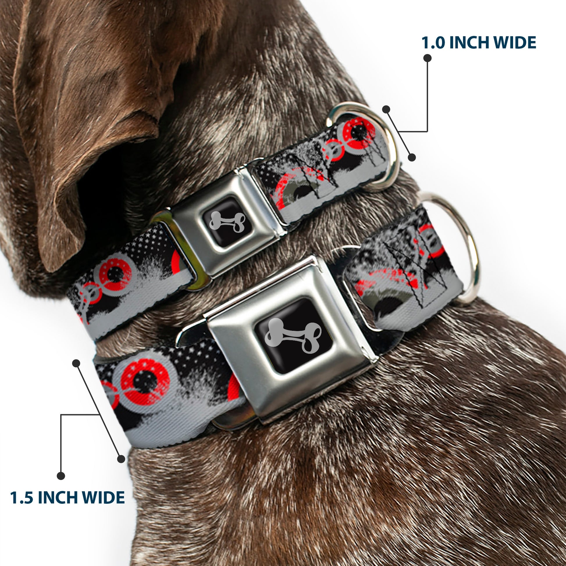Dog Bone Seatbelt Buckle Collar - Starry Forest Seatbelt Buckle Collars Buckle-Down