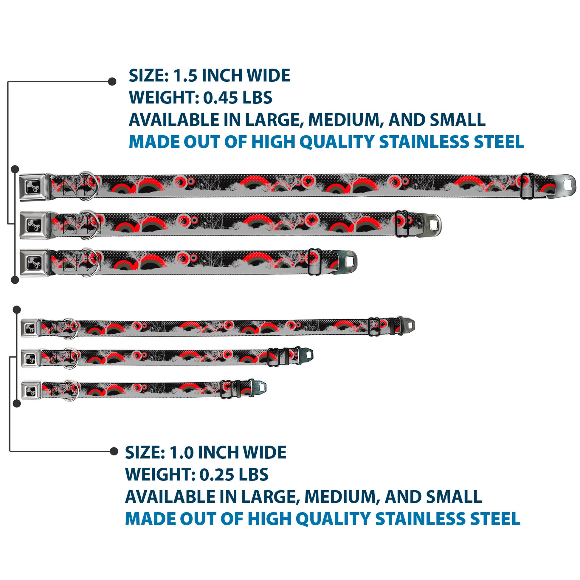 Dog Bone Seatbelt Buckle Collar - Starry Forest Seatbelt Buckle Collars Buckle-Down