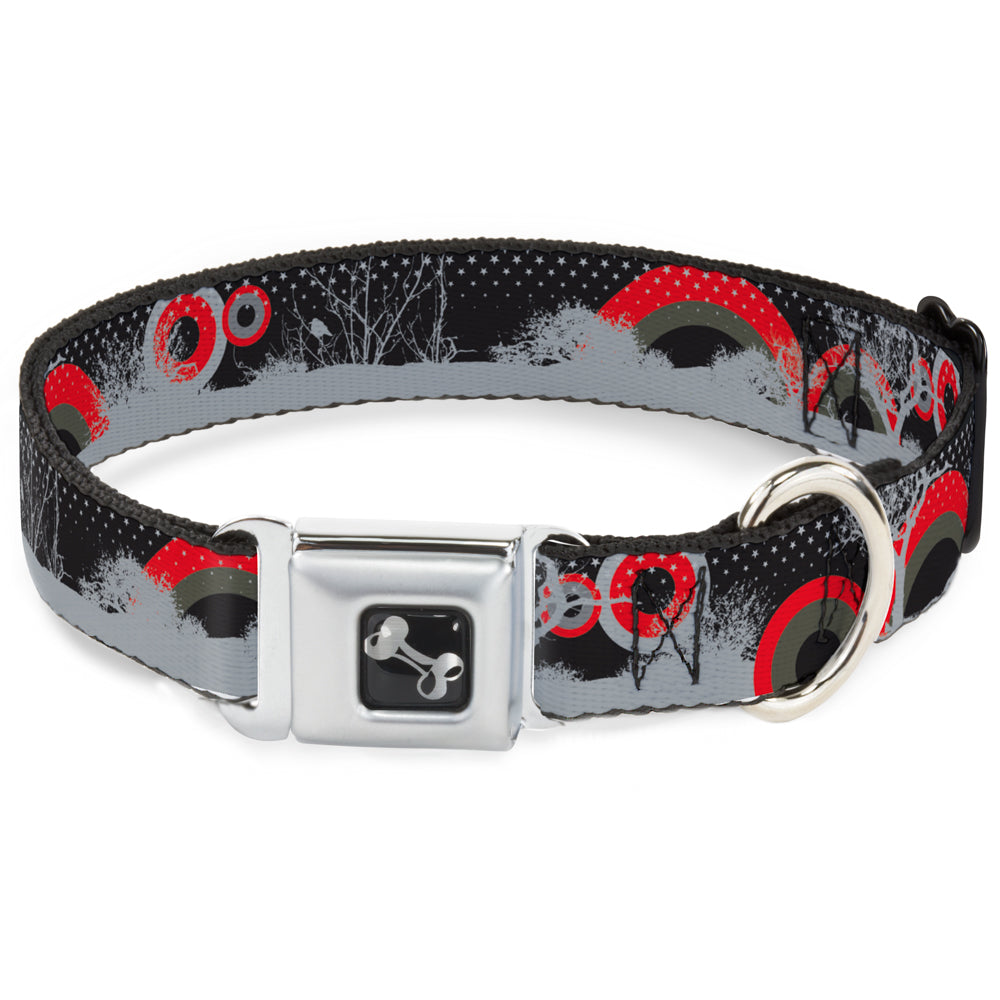 Dog Bone Seatbelt Buckle Collar - Starry Forest Seatbelt Buckle Collars Buckle-Down