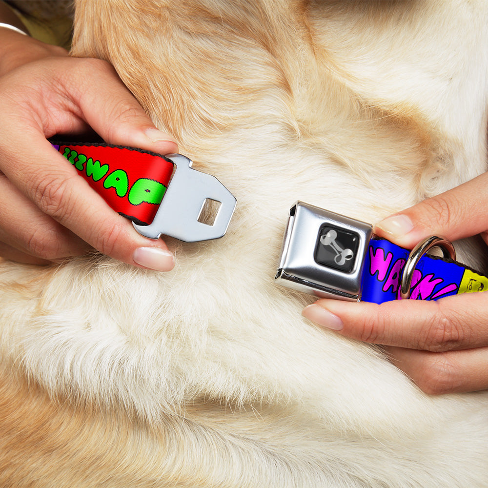 Dog Bone Seatbelt Buckle Collar - Sound Effect Blocks Multi Color Seatbelt Buckle Collars Buckle-Down