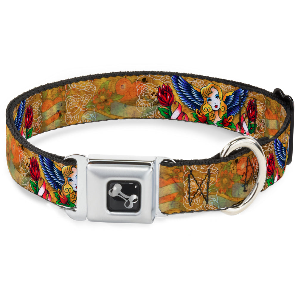 Dog Bone Seatbelt Buckle Collar - TJ-Blonde Seatbelt Buckle Collars Tattoo Johnny