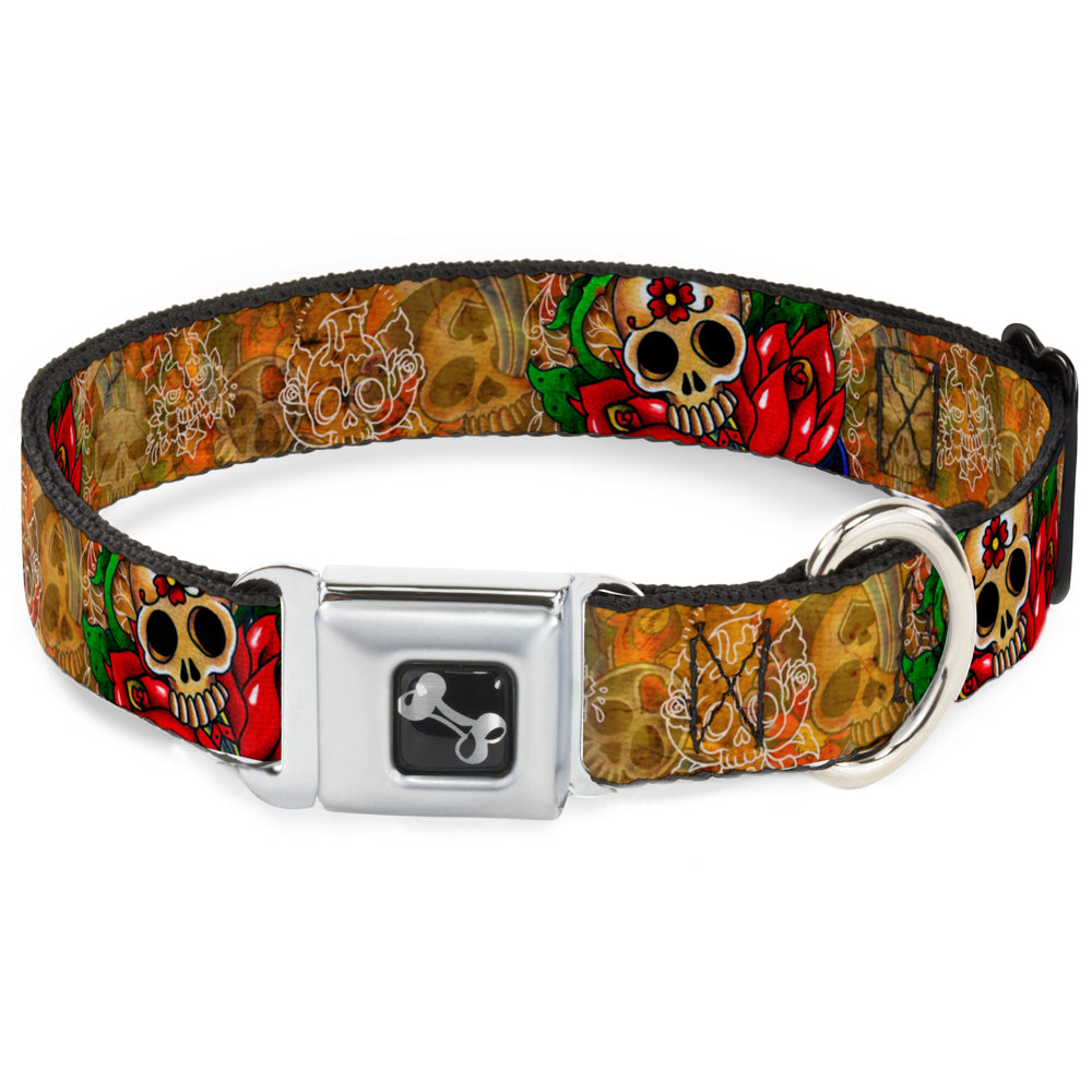 Dog Bone Seatbelt Buckle Collar - TJ-Dagger Seatbelt Buckle Collars Tattoo Johnny