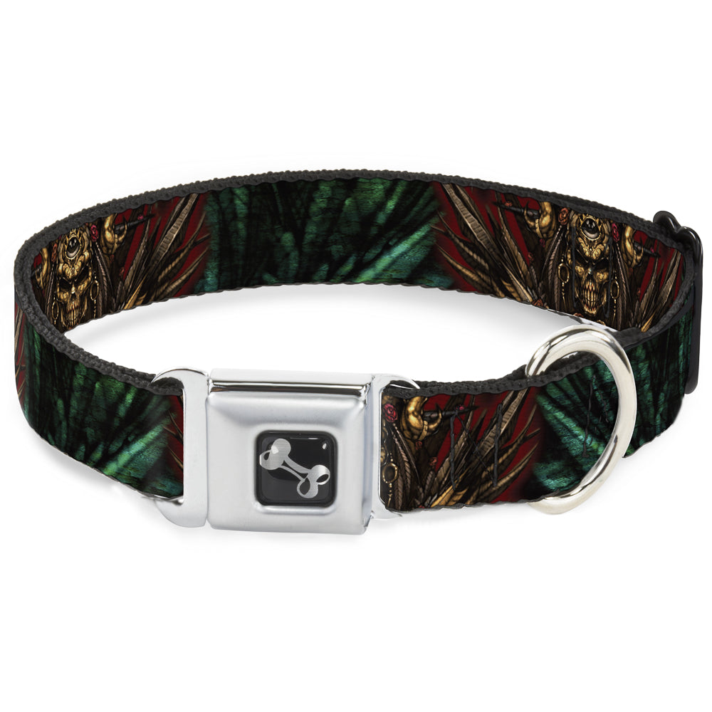 Dog Bone Seatbelt Buckle Collar - TJ-Zombie King Seatbelt Buckle Collars Tattoo Johnny