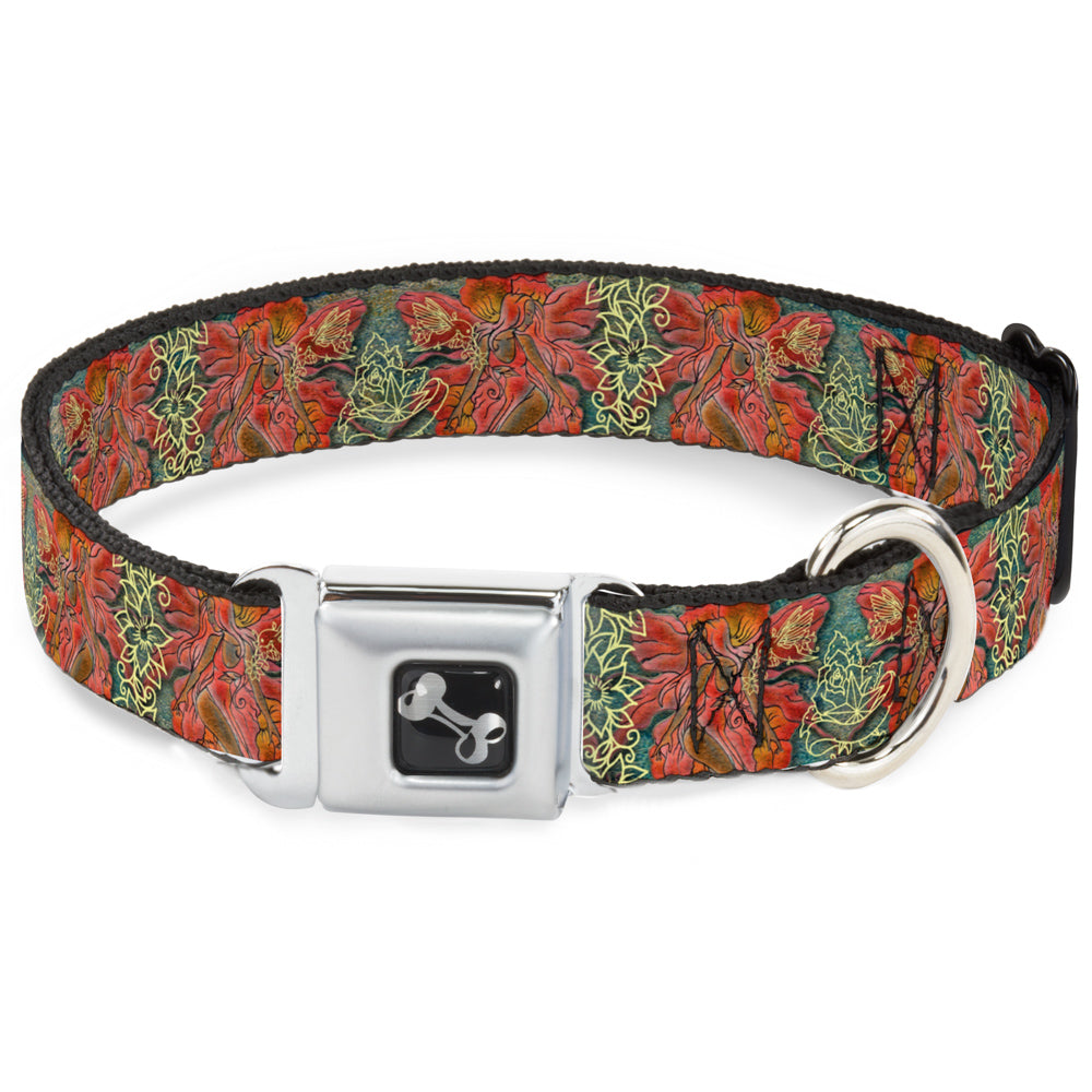 Dog Bone Seatbelt Buckle Collar - TJ-Andrea Red Fairy 3 Seatbelt Buckle Collars Tattoo Johnny
