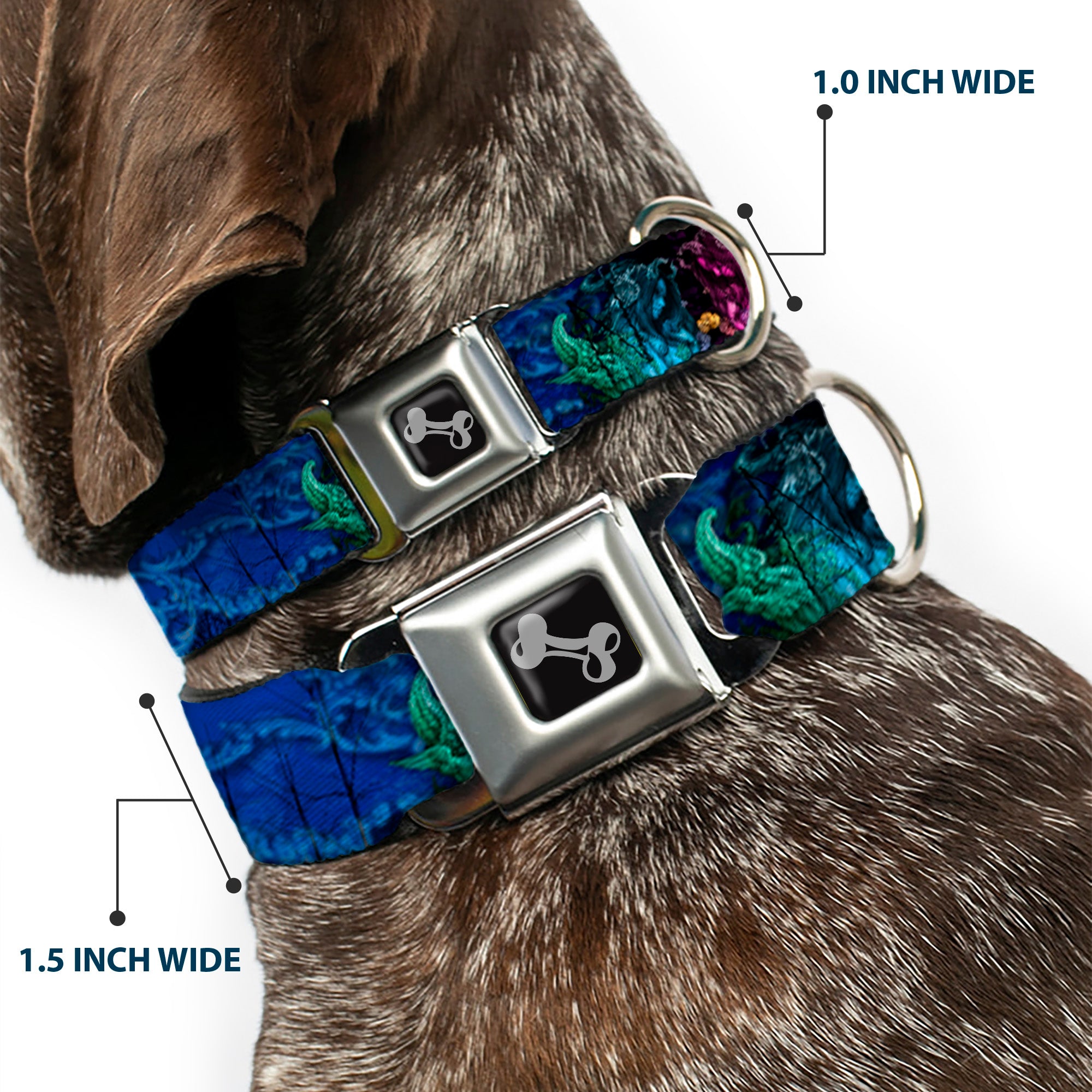 Dog Bone Seatbelt Buckle Collar - TJ-Bollt Cthulu Seatbelt Buckle Collars Tattoo Johnny