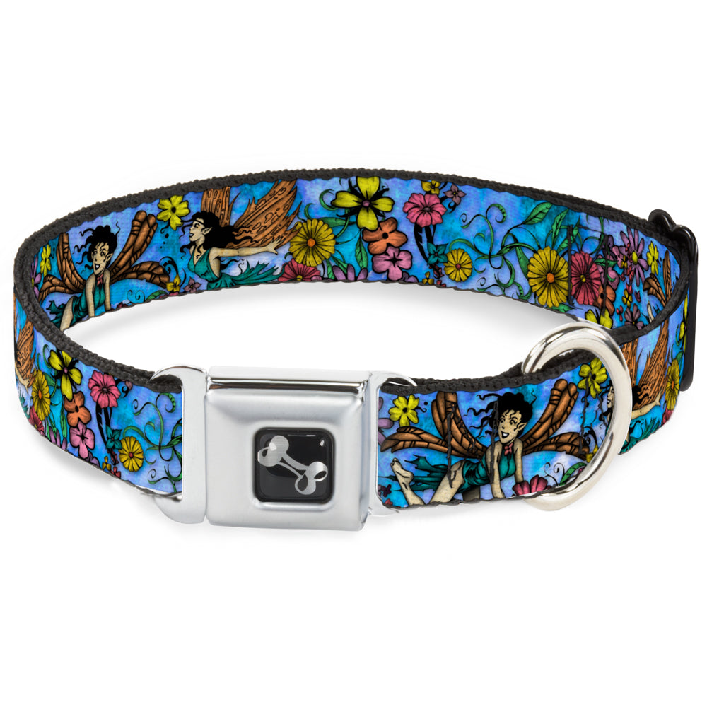 Dog Bone Seatbelt Buckle Collar - TJ-Flower Fairy Seatbelt Buckle Collars Tattoo Johnny