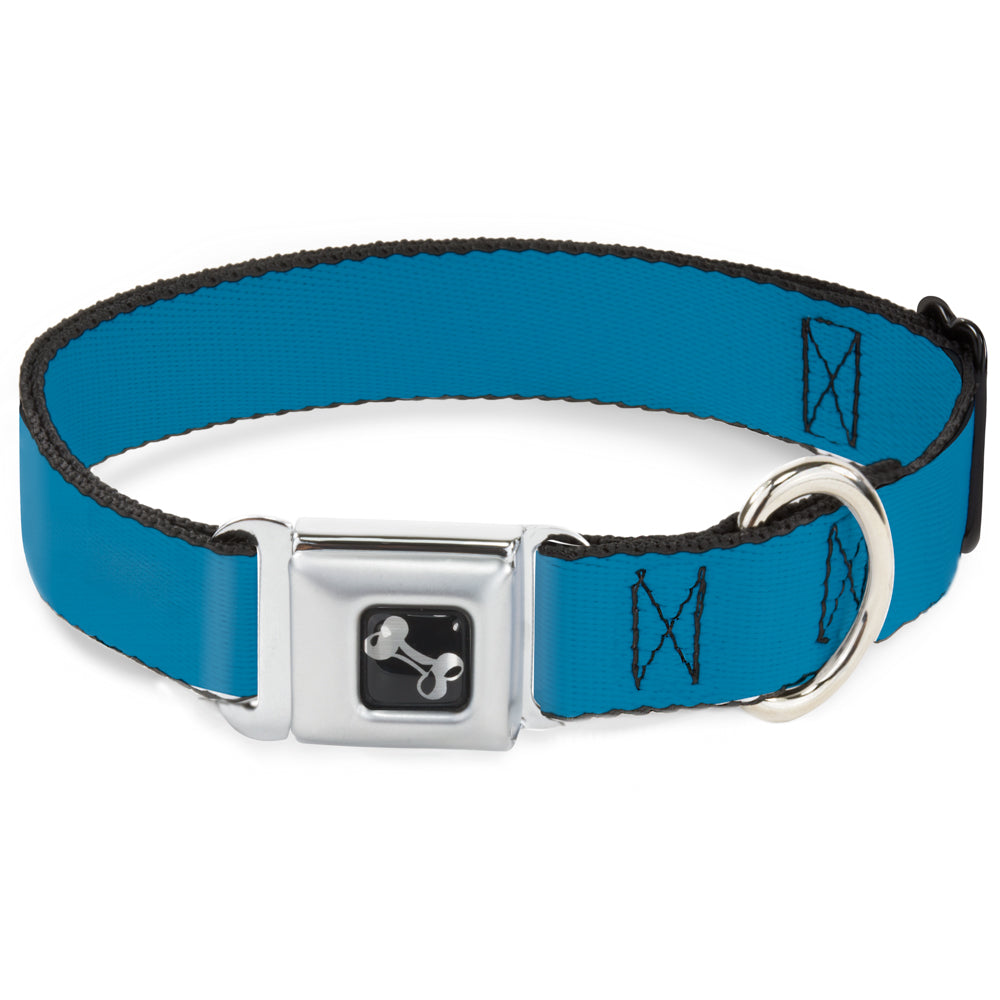 Dog Bone Seatbelt Buckle Collar - Vivid Turquoise Seatbelt Buckle Collars Buckle-Down