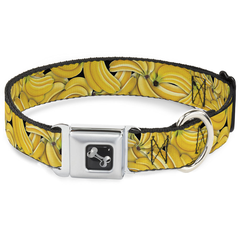 Dog Bone Seatbelt Buckle Collar - Vivid Banana Bunches Stacked Seatbelt Buckle Collars Buckle-Down