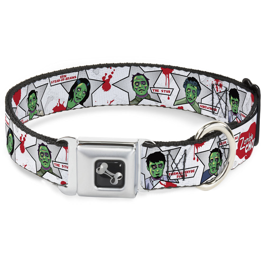 Dog Bone Seatbelt Buckle Collar - Zombie CHOMP! Seatbelt Buckle Collars Buckle-Down