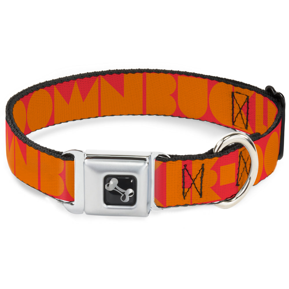 Dog Bone Seatbelt Buckle Collar - BUCKLE-DOWN Shapes Red/Orange Seatbelt Buckle Collars Buckle-Down