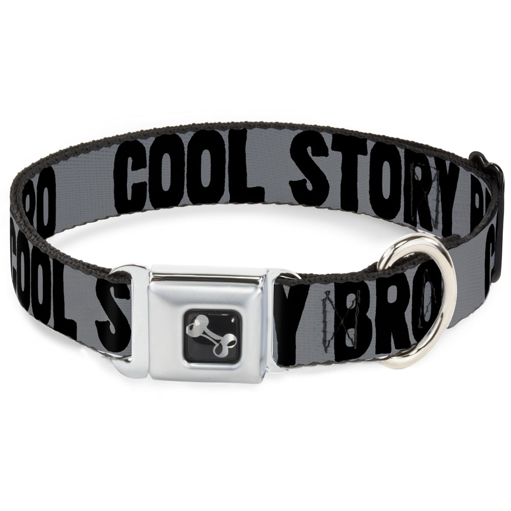 Dog Bone Seatbelt Buckle Collar - COOL STORY BRO Gray/Black Seatbelt Buckle Collars Buckle-Down