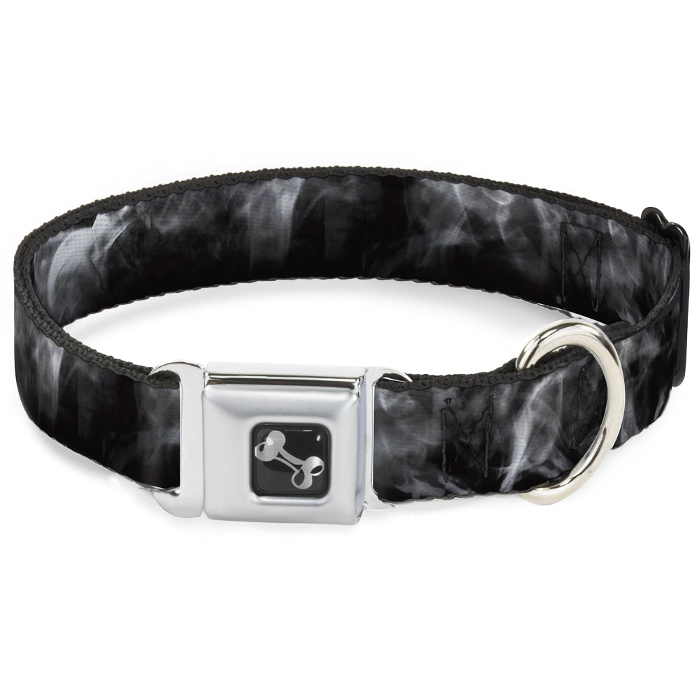 Dog Bone Seatbelt Buckle Collar - Smoke Black/Grays Seatbelt Buckle Collars Buckle-Down