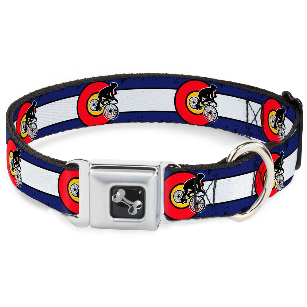 Dog Bone Seatbelt Buckle Collar - Colorado Biker Distressed Seatbelt Buckle Collars Buckle-Down