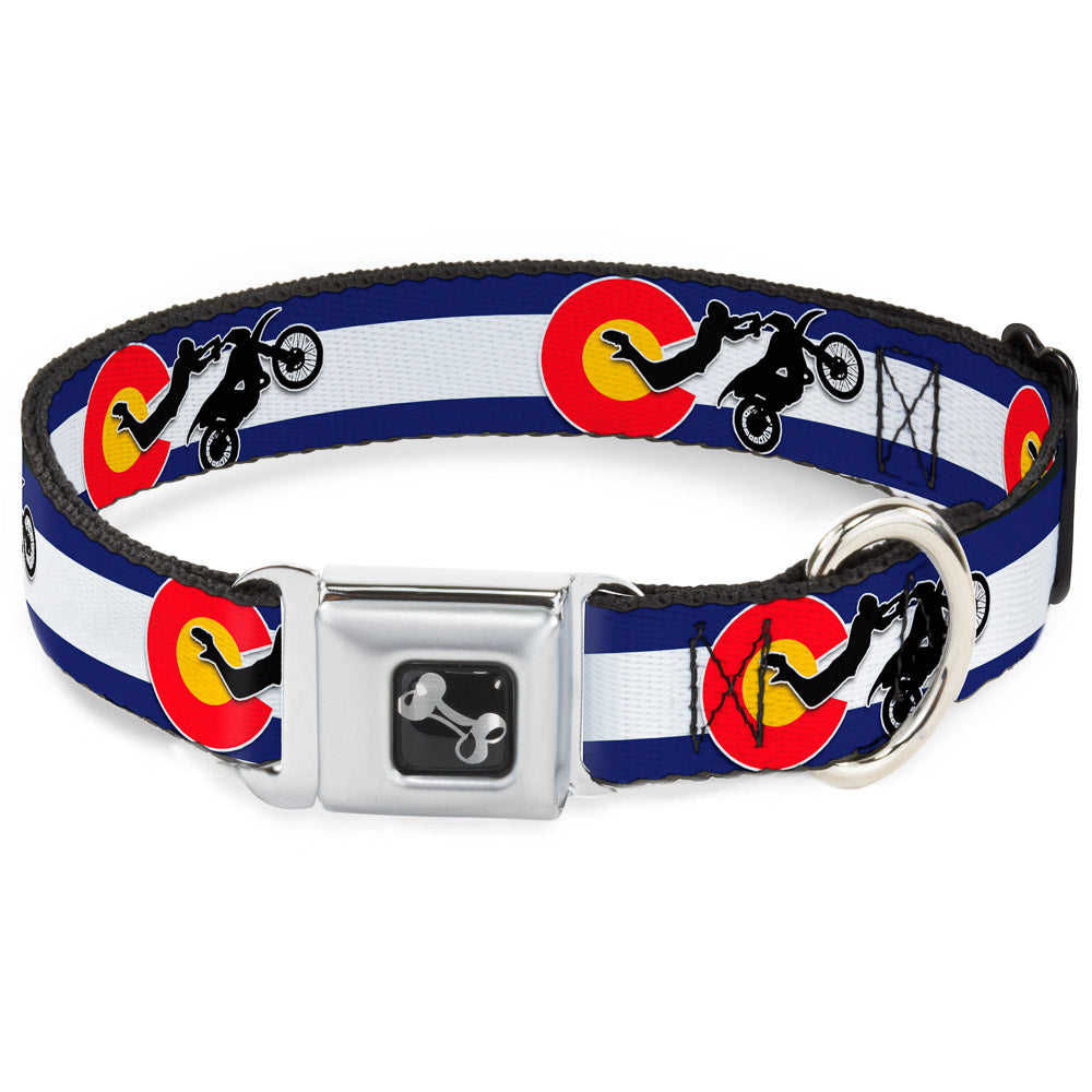 Dog Bone Seatbelt Buckle Collar - Colorado/Freestyle Motocross Superman Seatbelt Buckle Collars Buckle-Down