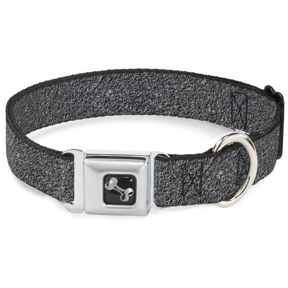 Dog Bone Seatbelt Buckle Collar - Concrete Finish Grays Seatbelt Buckle Collars Buckle-Down