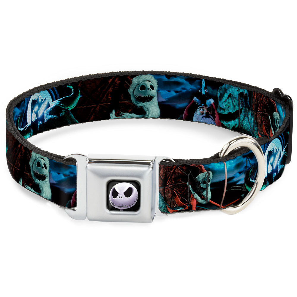 Jack Expression6 Full Color Seatbelt Buckle Collar - NBC Jack, Oogie Boogie, Santa Scene Seatbelt Buckle Collars Disney