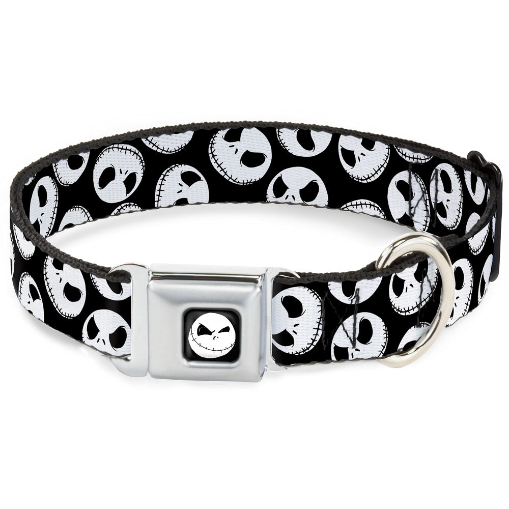 Jack Expression9 Full Color Seatbelt Buckle Collar - NBC Jack Expressions Scattered Black/White Seatbelt Buckle Collars Disney