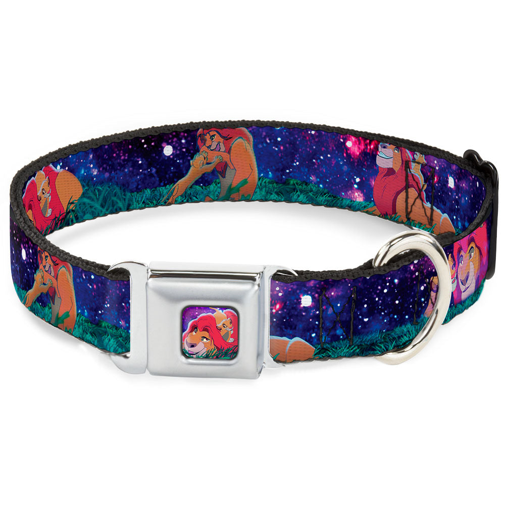 Mufasa & Simba Full Color Seatbelt Buckle Collar - Mufasa & Simba Night Poses Seatbelt Buckle Collars Disney
