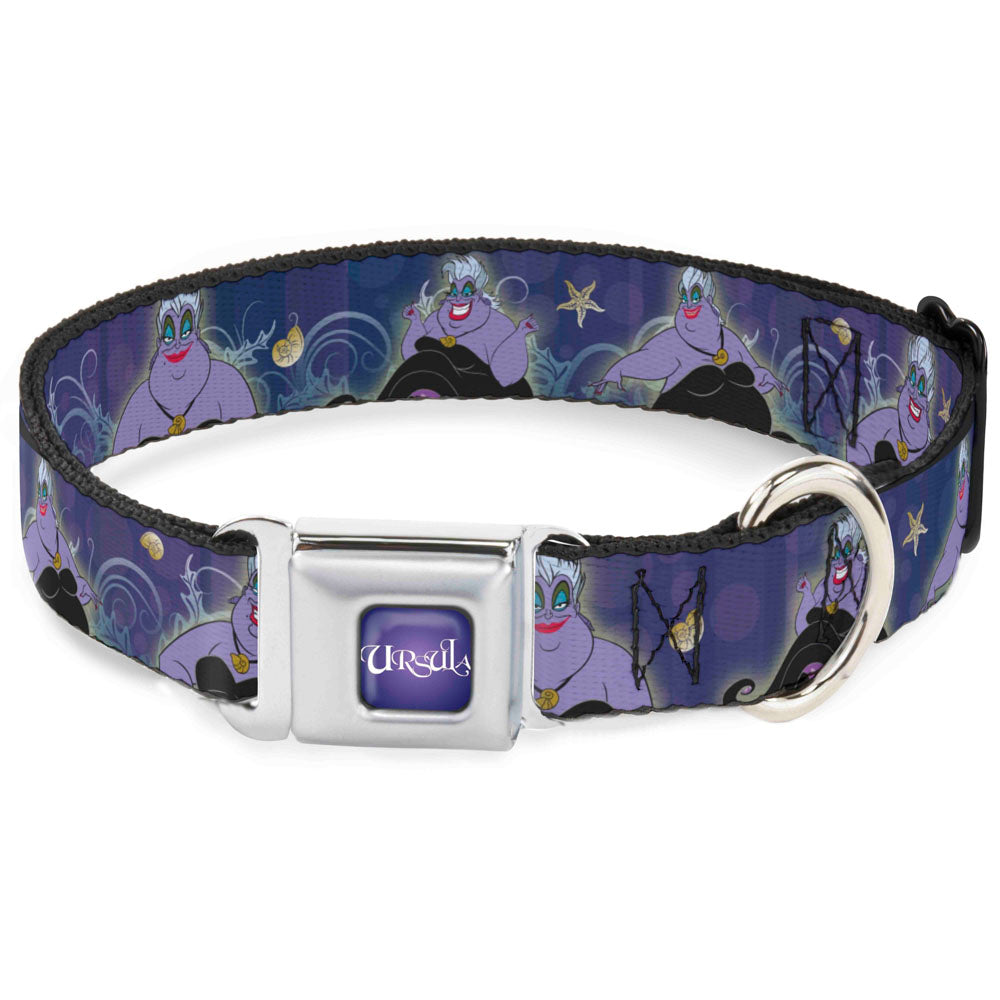 URSULA Full Color Purple-Fade/White Seatbelt Buckle Collar - Ursula 4-Poses/Shells/Ivy/Bubbles Purples/Blues Seatbelt Buckle Collars Disney