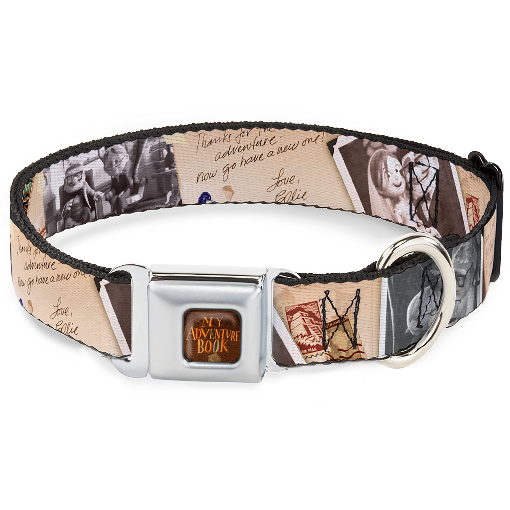 Up MY ADVENTURE BOOK Cover Full Color Seatbelt Buckle Collar - Up Adventure Book Snapshots/Post Cards Seatbelt Buckle Collars Disney