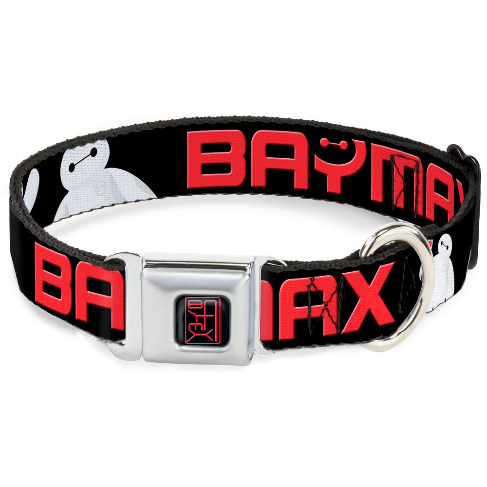 BAYMAX Hanko Full Color Black Red Seatbelt Buckle Collar - BAYMAX Poses Black/White/Red Seatbelt Buckle Collars Disney
