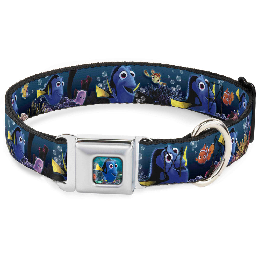 Dory Pose Full Color Seatbelt Buckle Collar - Dory Poses & Friends Under the Sea Seatbelt Buckle Collars Disney