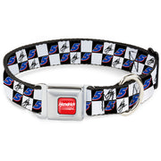 HENDRICK MOTORSPORTS Checker Logo Full Color Red/White Seatbelt Buckle Collar - Kyle Larson Autograph and #5 Checker Logo Black/White/Blue/Red Seatbelt Buckle Collars Hendrick Motorsports
