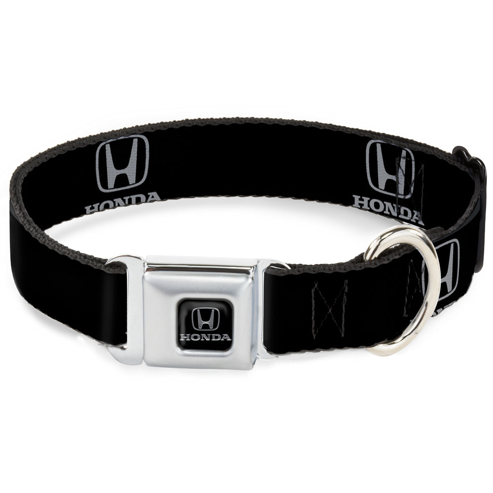 Honda Seatbelt Buckle Collar - Honda Logo Black/Silver Seatbelt Buckle Collars Honda