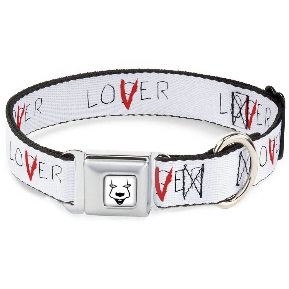 It Chapter Two LOSER/LOVER Full Color White/Black/Red Seatbelt Buckle Collar - It Chapter Two LOSER/LOVER White/Black/Red Seatbelt Buckle Collars IT