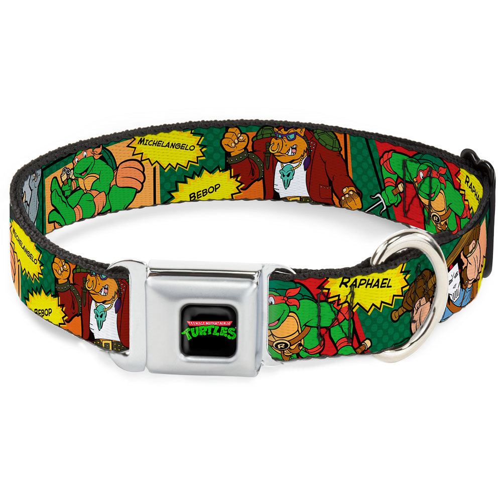Classic TEENAGE MUTANT NINJA TURTLES Logo Seatbelt Buckle Collar - Classic TEENAGE MUTANT NINJA TURTLES Character Comic Scenes Seatbelt Buckle Collars Teenage Mutant Ninja Turtles