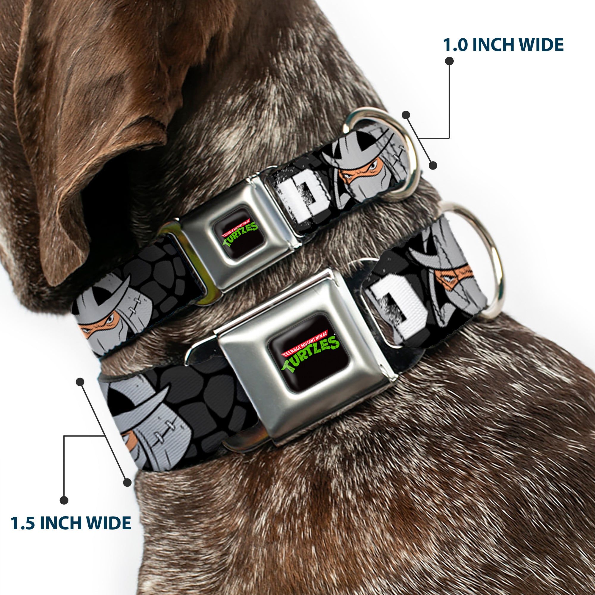 Classic TEENAGE MUTANT NINJA TURTLES Logo Seatbelt Buckle Collar - Shredder Poses BAD NEVER LOOKED THIS GOOD Seatbelt Buckle Collars Teenage Mutant Ninja Turtles