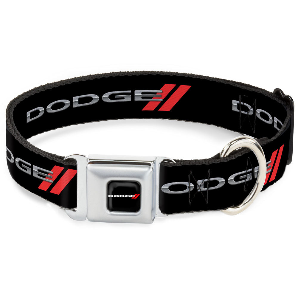 Dodge Red Rhombus Full Color Seatbelt Buckle Collar - Dodge Red Rhombus REPEAT Seatbelt Buckle Collars Dodge