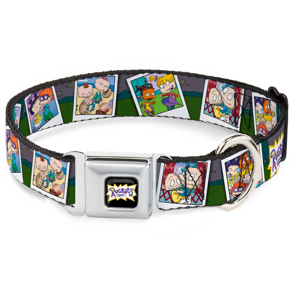 RUGRATS Logo Full Color Seatbelt Buckle Collar - RUGRATS Character Snapshots Seatbelt Buckle Collars Rugrats