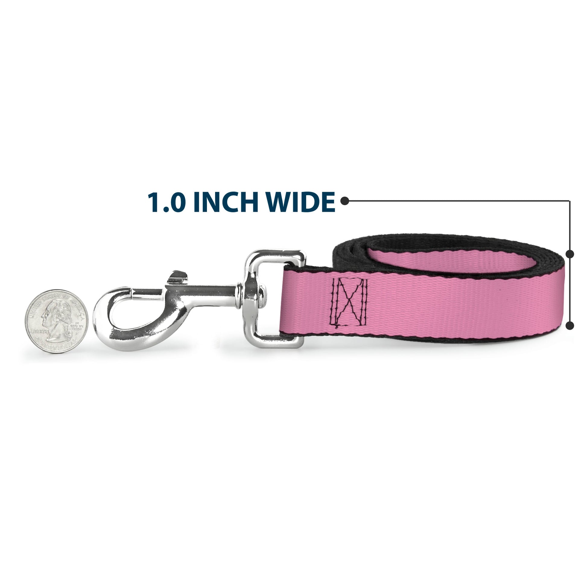 Dog Leash - Baby Pink Dog Leashes Buckle-Down