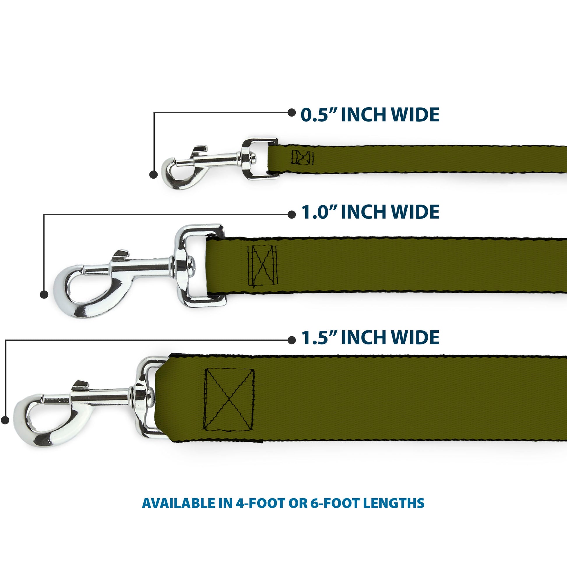Dog Leash - Olive Dog Leashes Buckle-Down