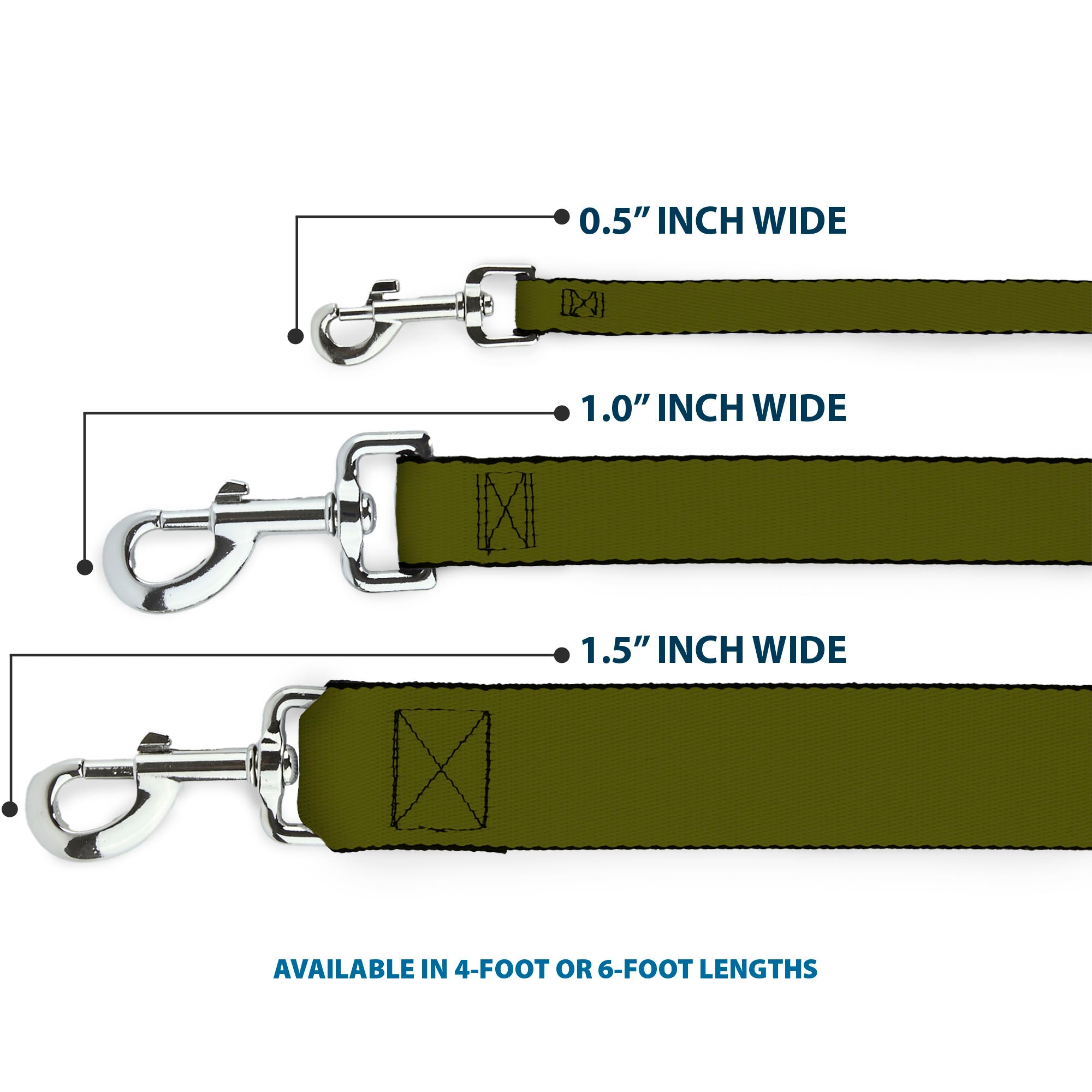 Dog Leash - Olive Dog Leashes Buckle-Down