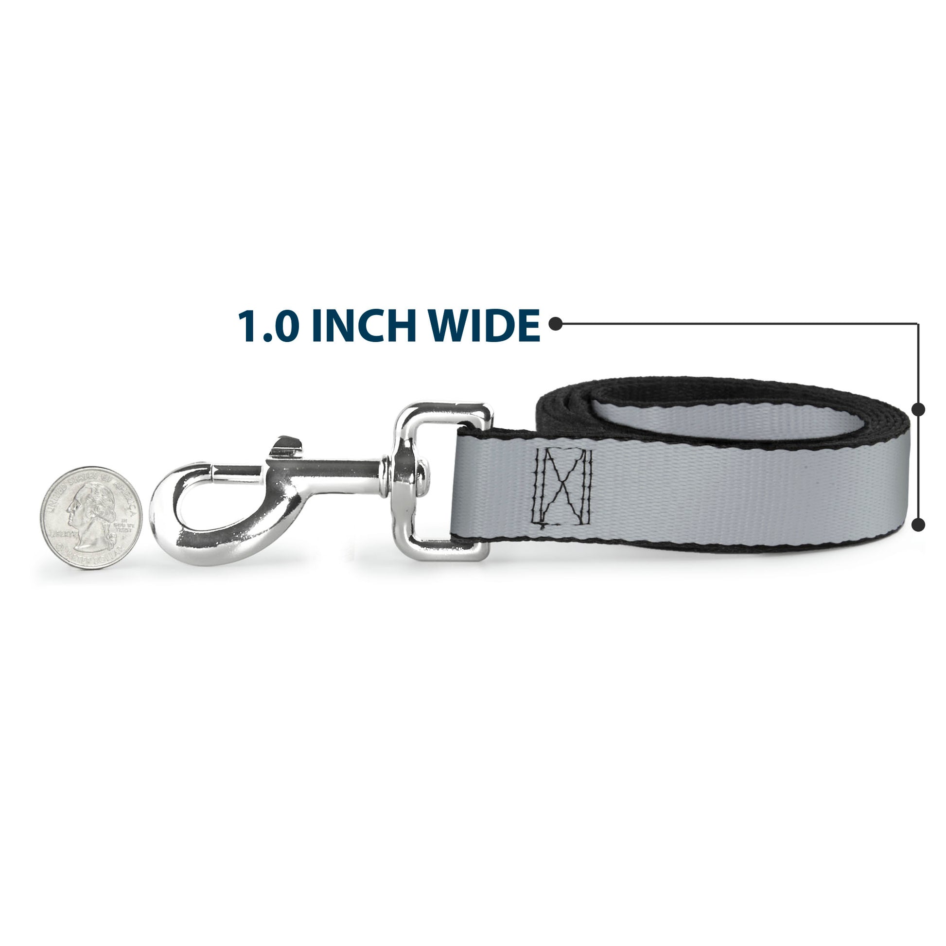 Dog Leash - Silver Dog Leashes Buckle-Down